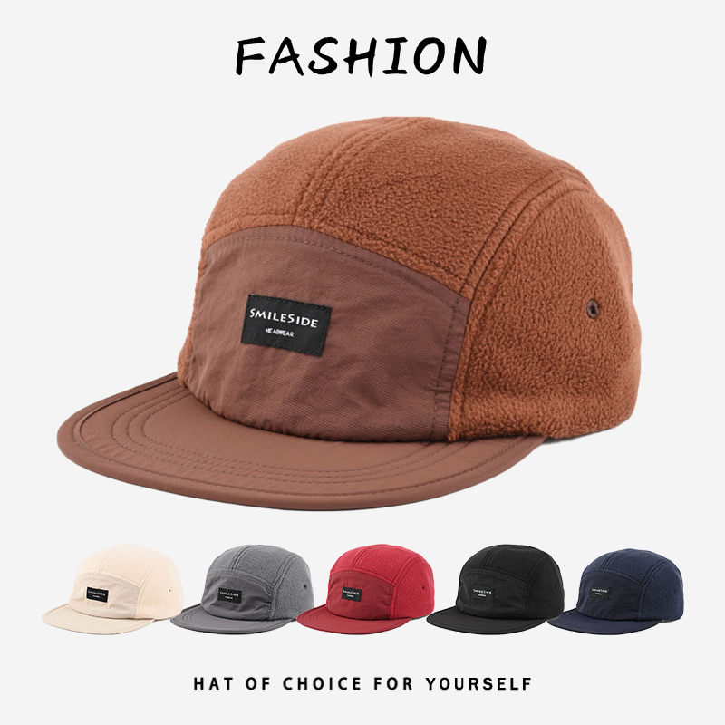 Corduroy Cap 5 Panel - 남성 여성 양털 5 패널 캠프