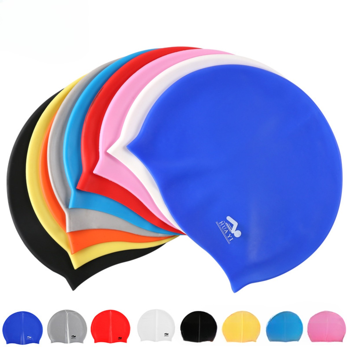 실리콘 탄성 수영 모자 남성 여성을위한 방수 수영 모자 - Swim Hat Silicone 리뷰 및 가격