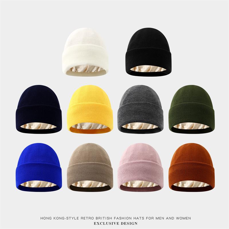유니섹스 새틴 안감 정전기 방지 비니 모자 여성용 겨울 - Beanie Cuffed Knit 리뷰 및 가격
